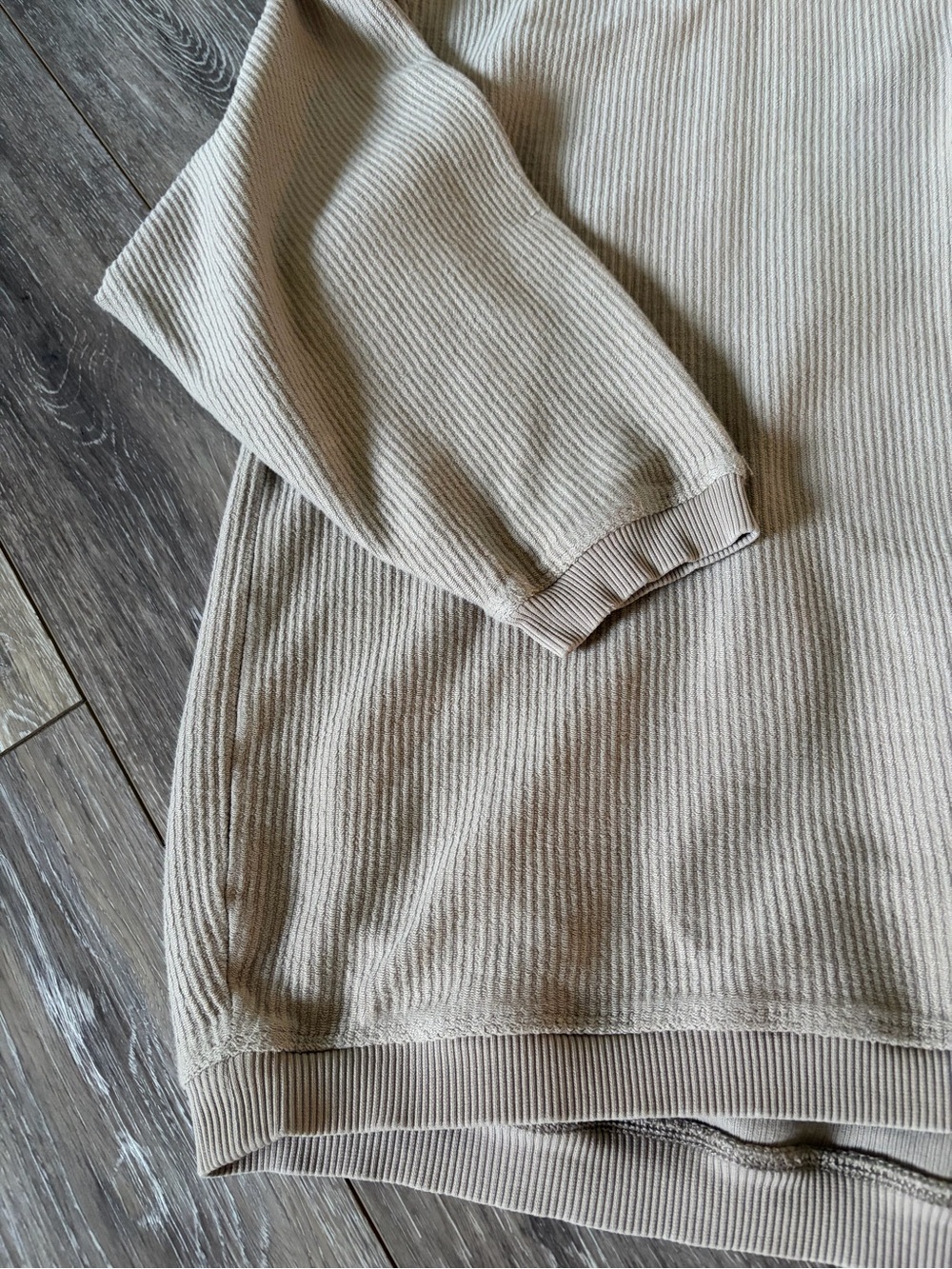 Aerie Oversized Ribbed Quarter-Zip Pullover - Picture 3 of 7